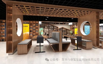 延邊米拉克書吧上線鐵軍智能閘機(jī)